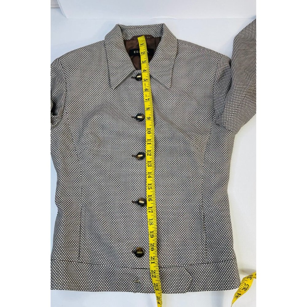 Escada Wool Button Front Collared Blazer Career J… - image 7